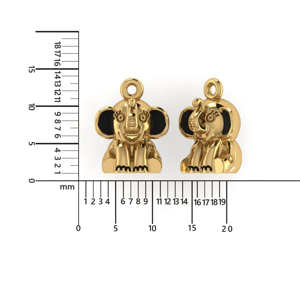 14K Yellow Gold Disney Dumbo Charm