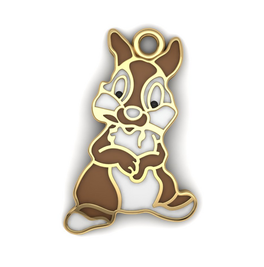 14K Yellow Gold Disney Squirrel Charm