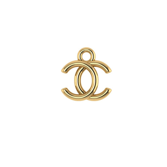 14K Yellow Gold CC Charm