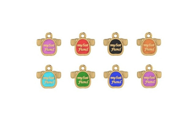 14K Yellow Gold Best Friend Caller Charm