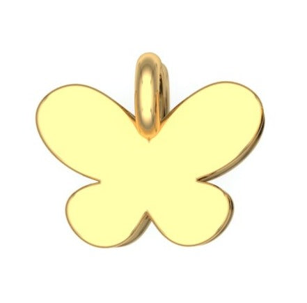 14K Yellow Gold Vintage Butterfly Charm
