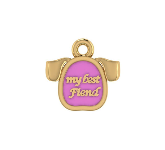 14K Yellow Gold Best Friend Caller Charm